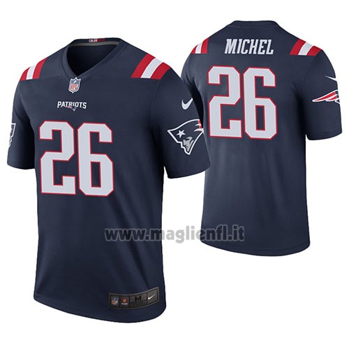 Maglia NFL Legend New England Patriots Sony Michel Blu Color Rush